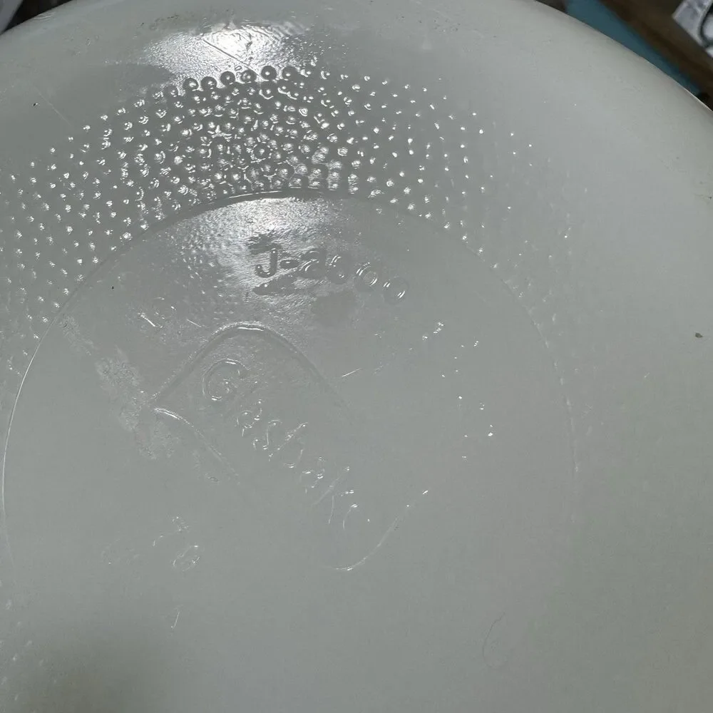 VTG Mid Century‎ GLASBAKE GREEN DAISY 1.5 Quart Casserole Dish J-2600